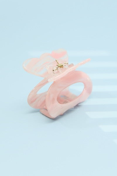 COLOR STRIKING CELLULOSE FIN HAIR CLAW CLIPS | 40H464