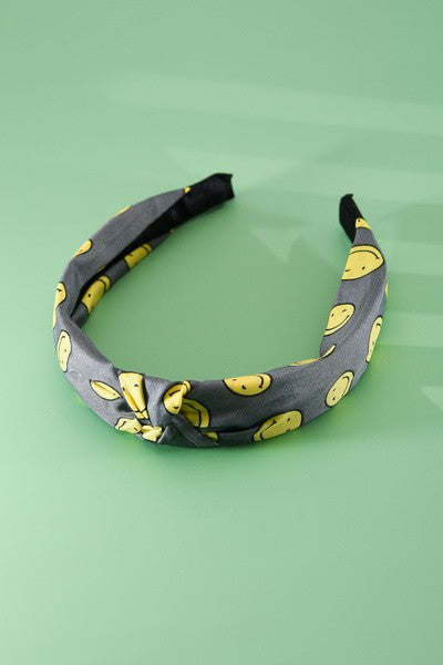 SMILEY WIDE HEADBAND HAIR BAND | 40HB106