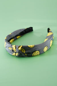 SMILEY WIDE HEADBAND HAIR BAND | 40HB106