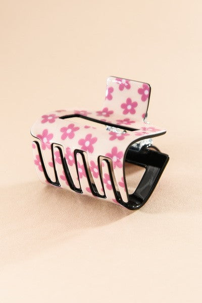 TRENDY PREMIUM  HAIR CLAW CLIP - SMILEY, FLOWER, CHERRY, COW, BUTTERFLY | 40H479