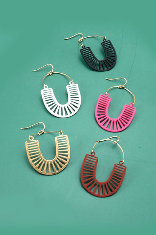 U SHAPE DROP EARRINGS | 51E2062510