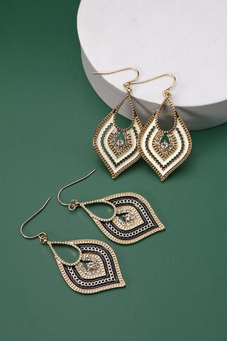 BOHEMIA TEARDROP EPOXY EARRINGS | 31E22624