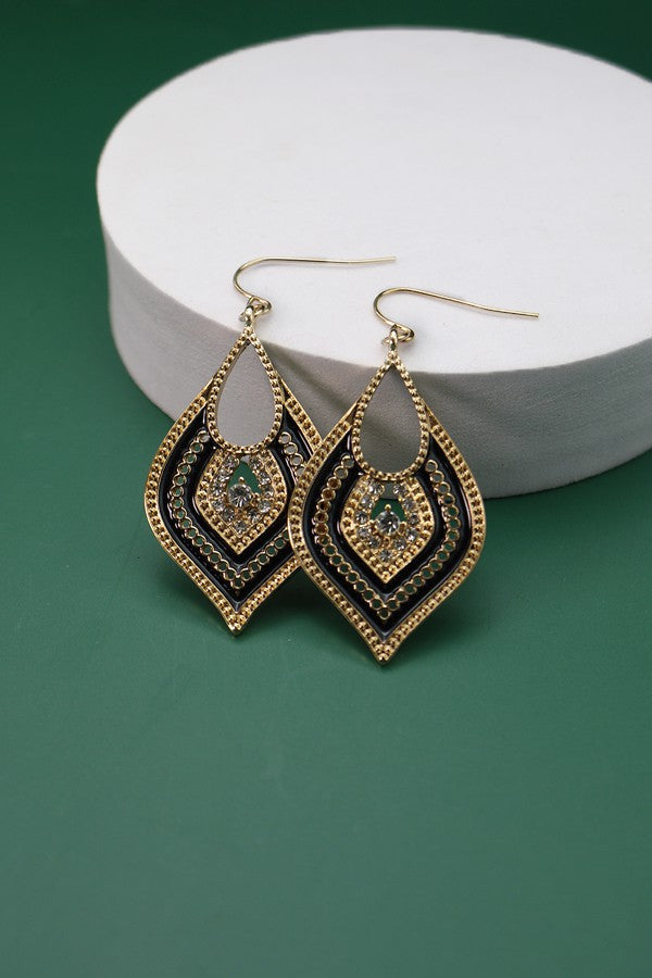 BOHEMIA TEARDROP EPOXY EARRINGS | 31E22624