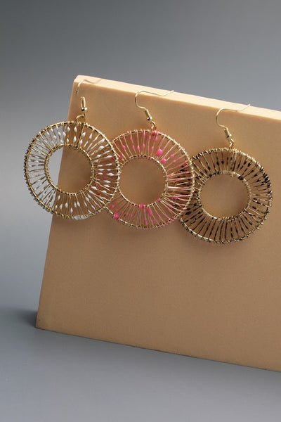 SPLASHED COLOR HOOP EARRINGS | 52E2070909