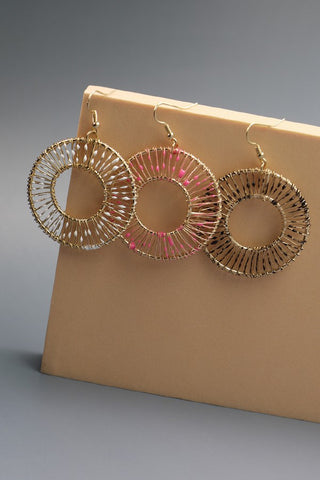 SPLASHED COLOR HOOP EARRINGS | 52E2070909