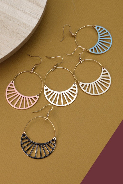 HALF MOON DROP EARRINGS | 51E2070965