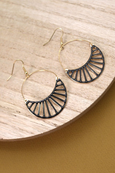 HALF MOON DROP EARRINGS | 51E2070965