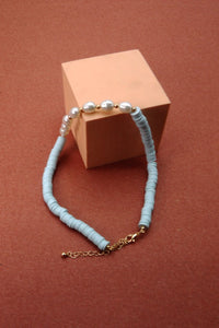 HEISHI DISC BEAD PEARL NECKLACE | 51N2070937