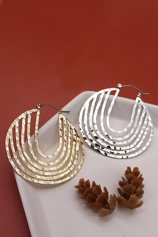 CUTOUT U SHAPE EARRINGS | 51E2062501