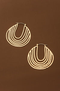 CUTOUT U SHAPE EARRINGS | 51E2062501