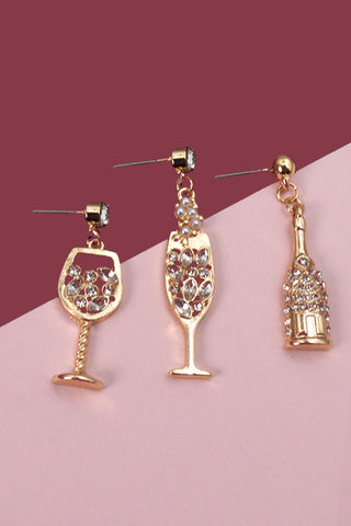 BUBBLE CHAMPAIGN GLASS EARRINGS | 13E367