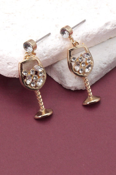 BUBBLE CHAMPAIGN GLASS EARRINGS | 13E367