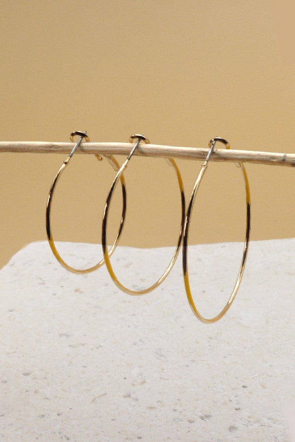 CLASSIC BASIC TRIO HOOP EARRINGS | 31E22791