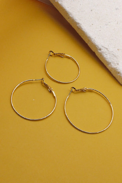 CLASSIC BASIC TRIO HOOP EARRINGS | 31E22791