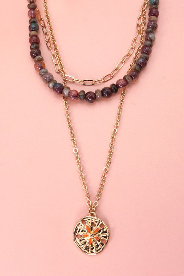 STUNNING MULTI LAYER PETITE BEAD NECKLACE | 31N22249