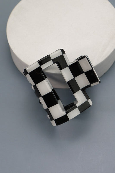 CHECKER HAIR CLAW CLIPS | 40H493