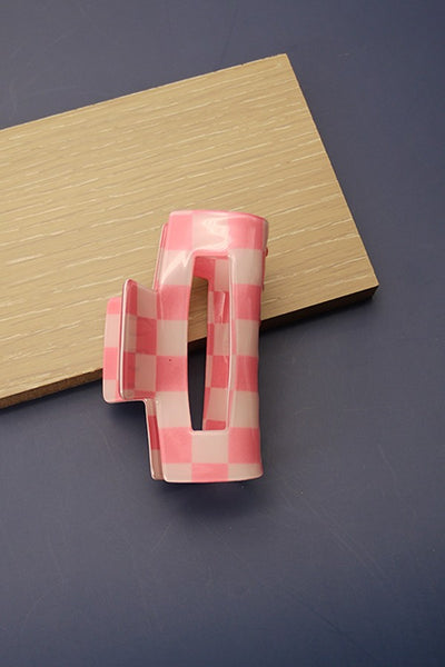 CHECKER HAIR CLAW CLIPS  |  40H494