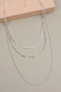 UNIQUE CHAIN MULTI LAYER NECKLACE | 25N470