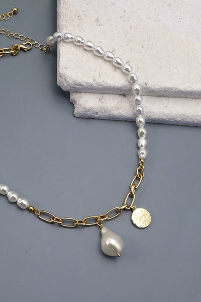 SIMPLE PENDANT PEARL NECKLACE | 52N208124
