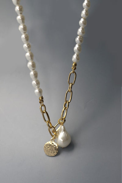 SIMPLE PENDANT PEARL NECKLACE | 52N208124