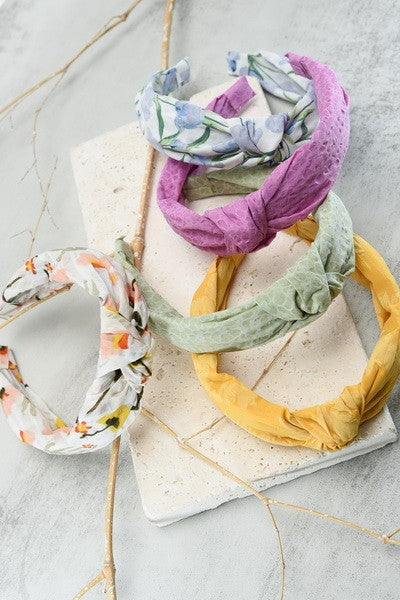 SIGNATURE KNOTTED HEADBAND HAIR BAND | 41HB01