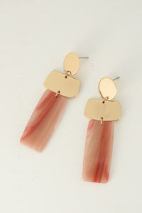 ACRYLIC GEO DROP EARRINGS | 31E22916