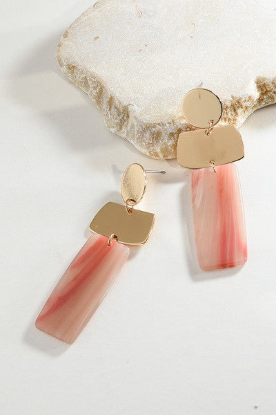 ACRYLIC GEO DROP EARRINGS | 31E22916