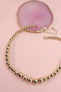 GRADUATED DISCO BEAD NECKLACE | 31N22276