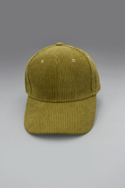 PLAIN CORDUROY BASEBALL CAP | 40CP016