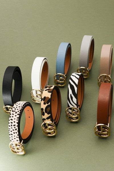 BASIC BUCKLE FASHION BELT | 40BT611