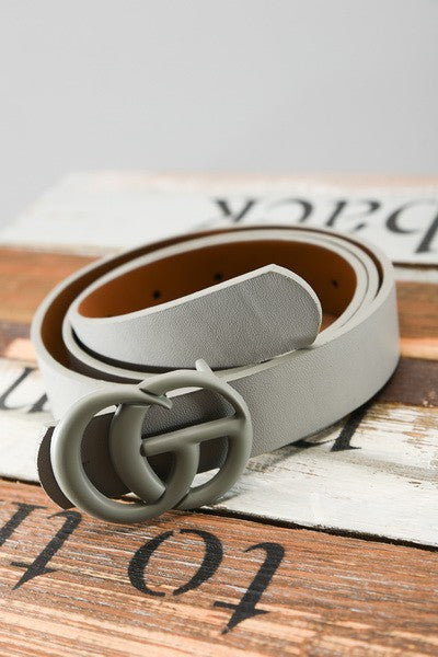 BASIC MATTE BUCKLE  FASHION BELT  | 40BT612