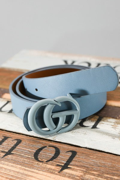 BASIC MATTE BUCKLE  FASHION BELT  | 40BT612