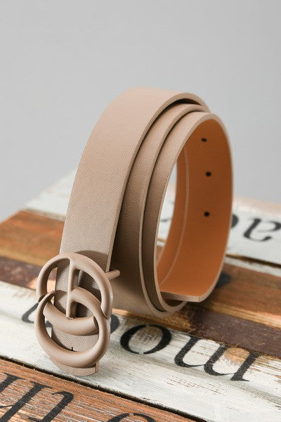 BASIC MATTE BUCKLE  FASHION BELT  | 40BT612