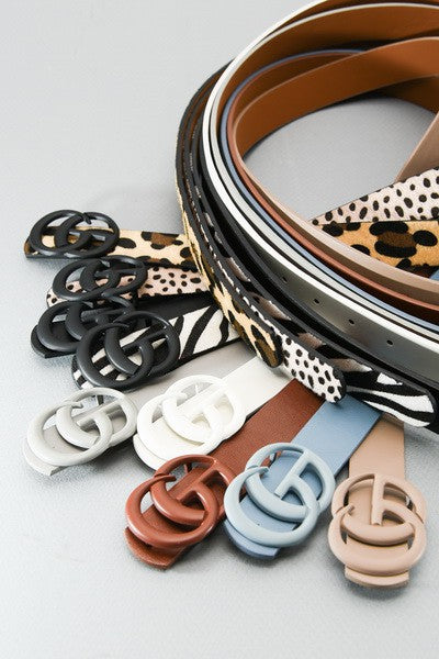 BASIC MATTE BUCKLE  FASHION BELT  | 40BT612