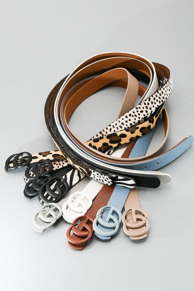 BASIC MATTE BUCKLE  FASHION BELT  | 40BT612