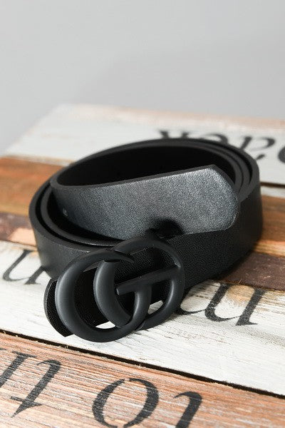 BASIC MATTE BUCKLE  FASHION BELT  | 40BT612