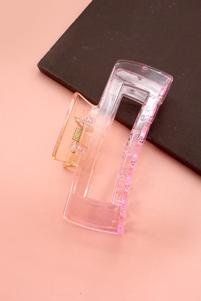 JUMBO CLEAR ACETATE OMBRE HAIR CLAW CLIPS | 40H503