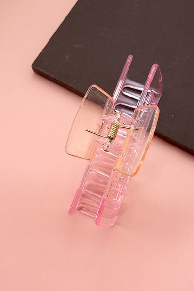 JUMBO CLEAR ACETATE OMBRE HAIR CLAW CLIPS | 40H503