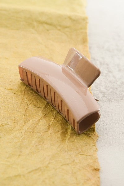 RECTANGLE ELEVATED ACETATE HAIR CLAW CLIPS | 40H507