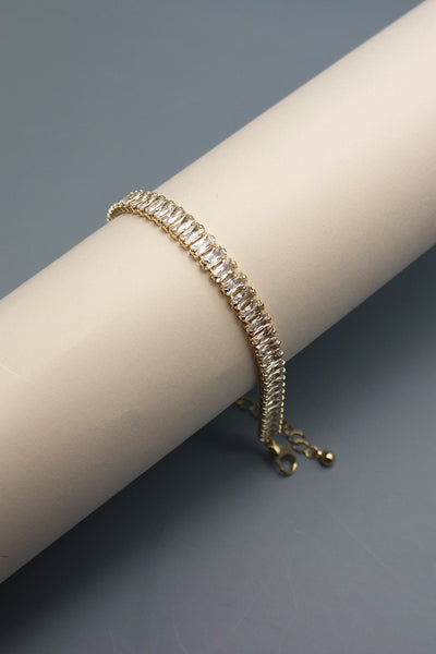 BAGUETTE STONE CLASP BRACELET | 51B2081504