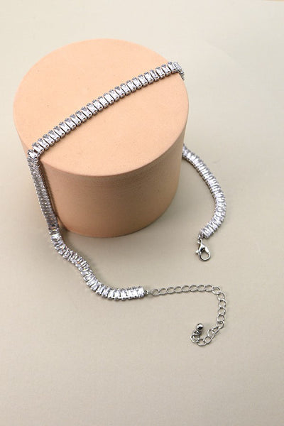 BAGUETTE STONE TENNIS NECKLACE | 52N2081338