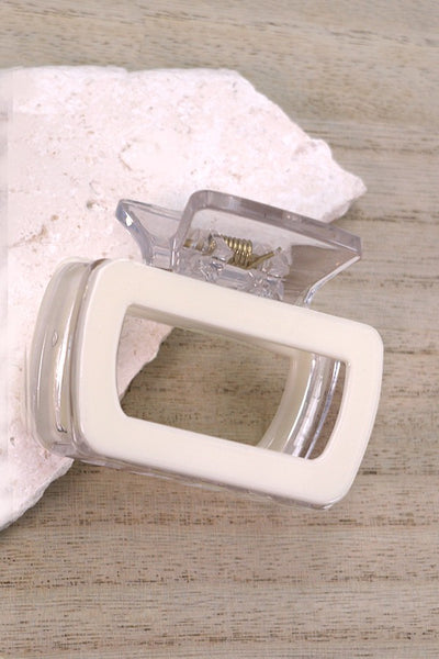 MID SIZE RECTANGLE  HAIR CLAW CLIP | 40H652
