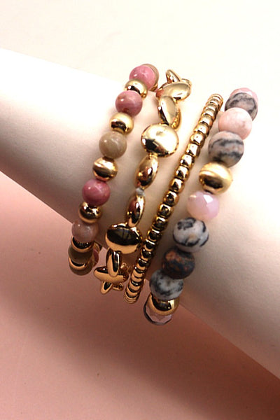 NATURAL STONE MULTI LAYER  BRACELET | 52B2090506