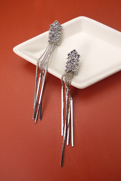 RHINESTONE ARROW DROP EARRINGS | 52E2090501