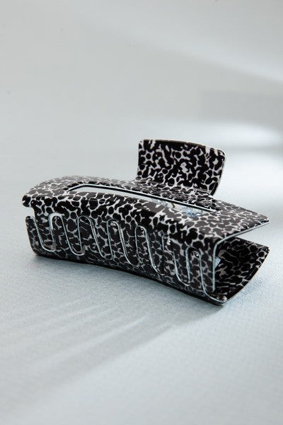 JUMBO RECTANGLE SPECKLED HAIR CLAW CLIP | 40H519