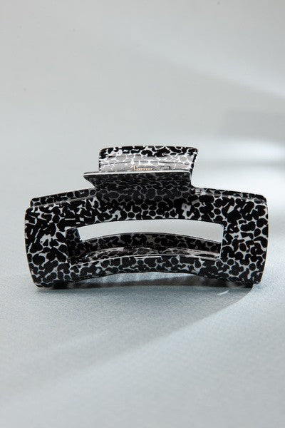 JUMBO RECTANGLE SPECKLED HAIR CLAW CLIP | 40H519