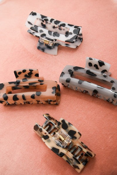 ALL ABOUT TORTOISE MARBLE HAIR CLAW CLIPS | 40H520