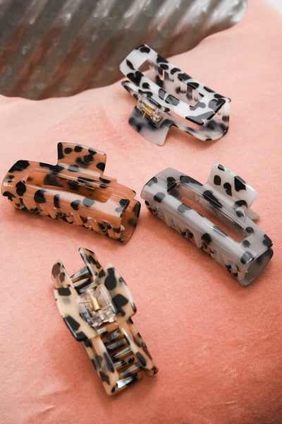 ALL ABOUT TORTOISE MARBLE HAIR CLAW CLIPS | 40H520