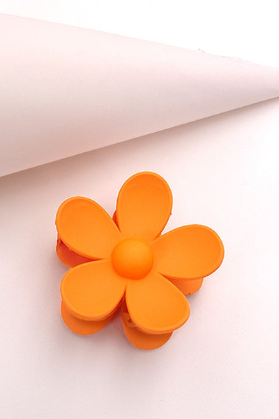 OVERSIZE MATTE FLOWER HAIR CLAW CLIPS | 40H459