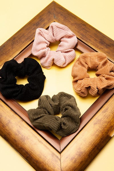 SOFTEST CORDUROY DESIGN SCRUNCHES | 40S703